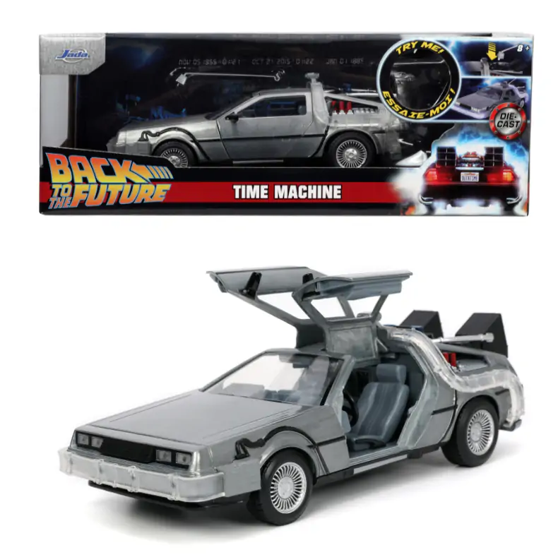 Back to the Future Diecast Model 1/24 Time Machine Model 1 product photo