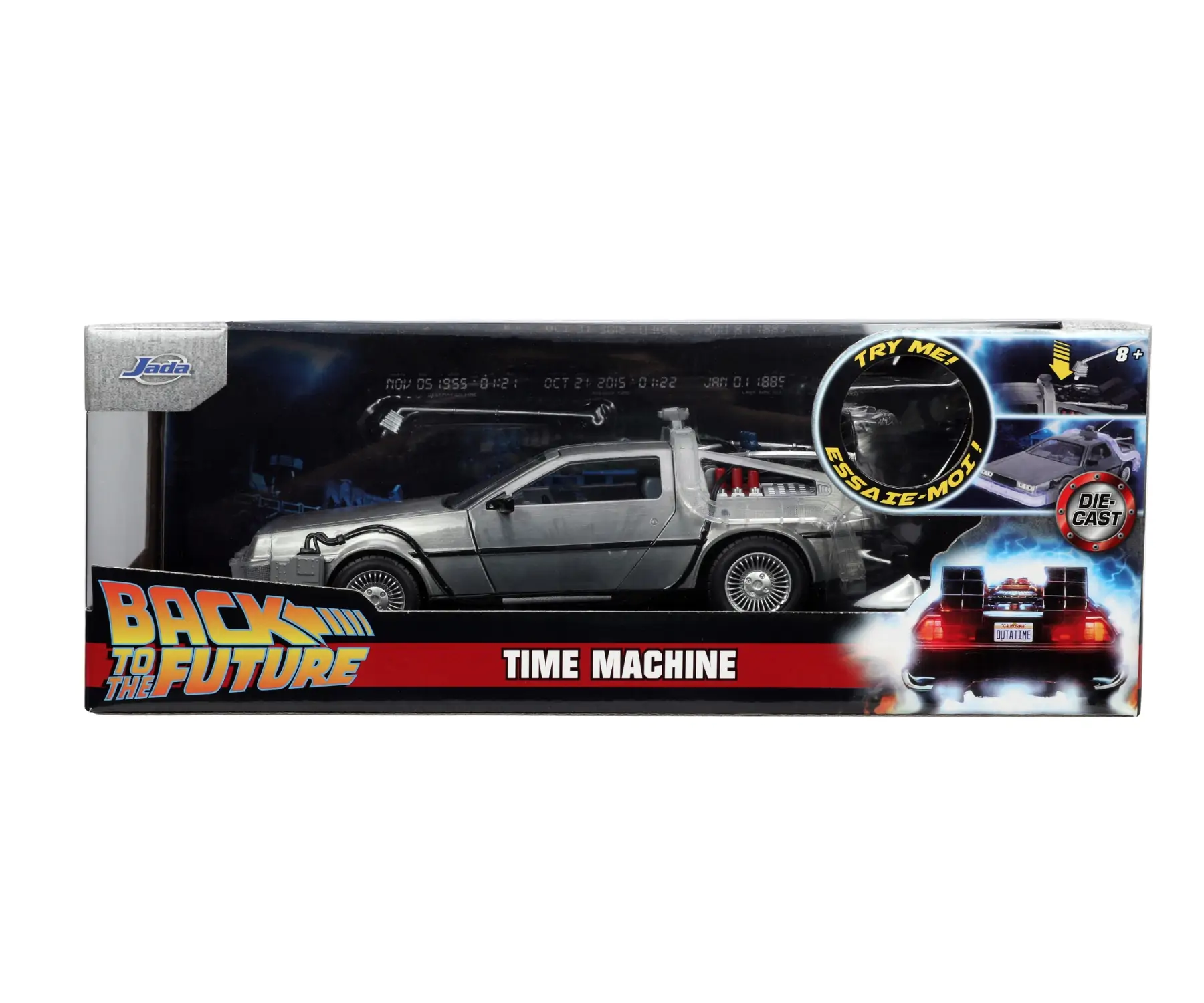 Back to the Future Diecast Model 1/24 Time Machine Model 1 product photo