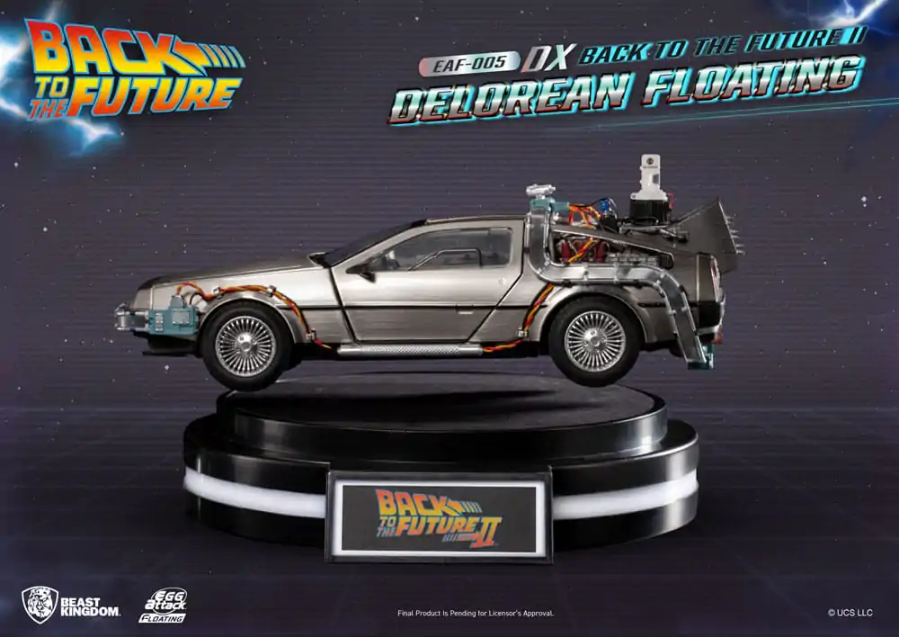 Back to the Future Egg Attack Floating Statue Back to the Future II DeLorean Deluxe Version 20 cm termékfotó