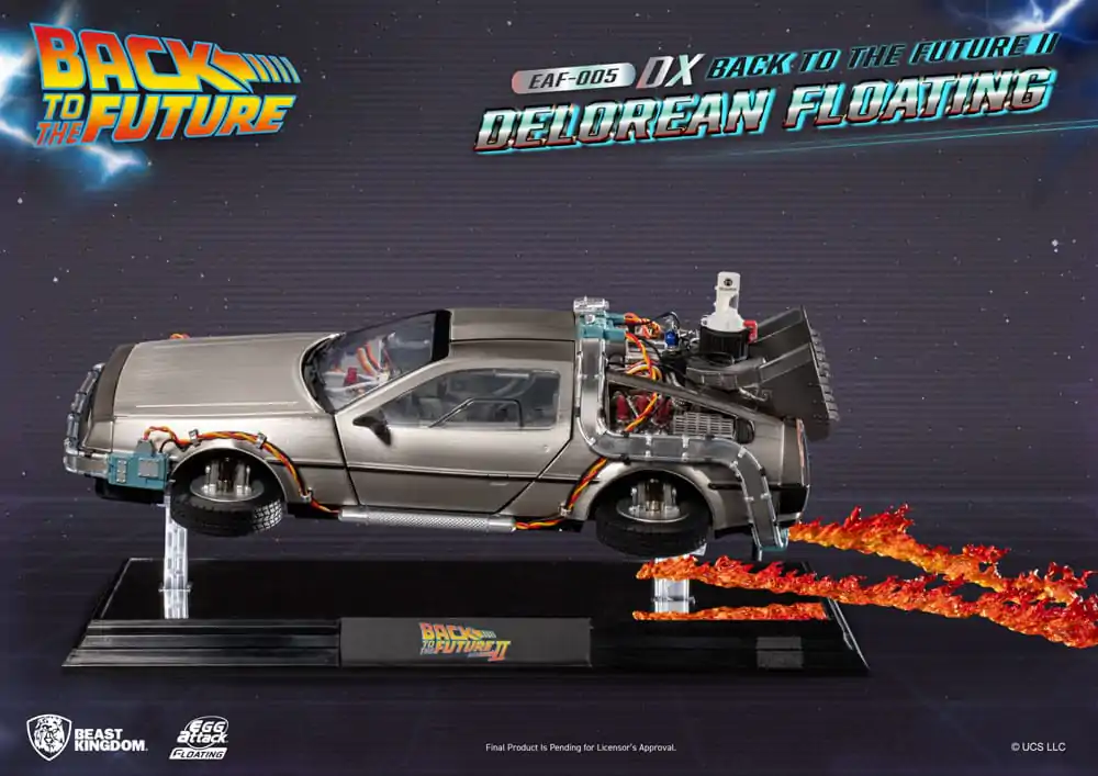 Back to the Future Egg Attack Floating Statue Back to the Future II DeLorean Deluxe Version 20 cm termékfotó