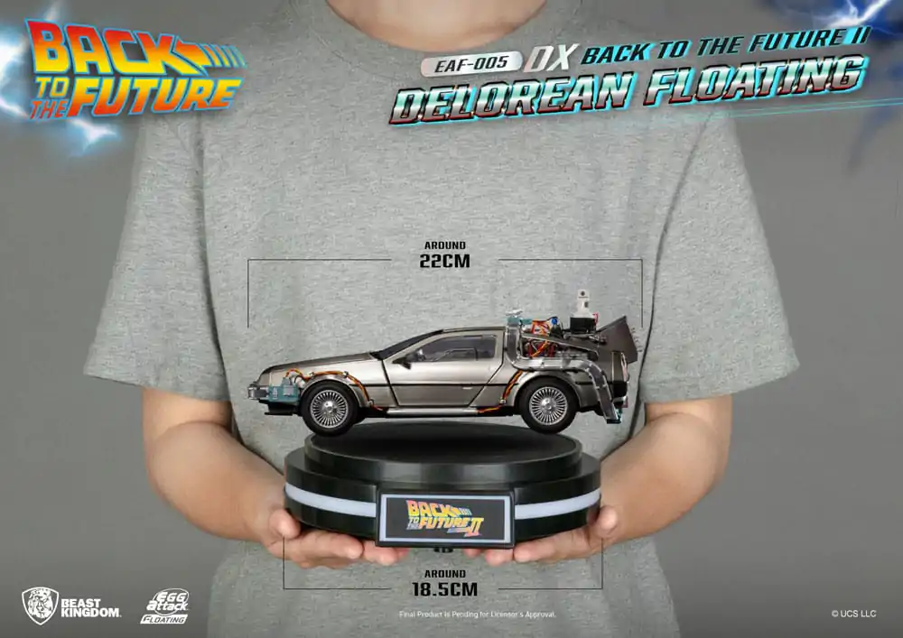 Back to the Future Egg Attack Floating Statue Back to the Future II DeLorean Deluxe Version 20 cm termékfotó