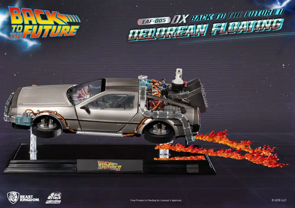 Back to the Future Egg Attack Floating Statue Back to the Future II DeLorean Deluxe Version 20 cm termékfotó