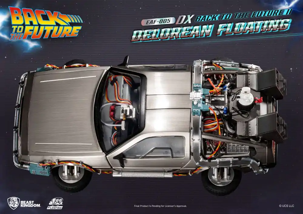 Back to the Future Egg Attack Floating Statue Back to the Future II DeLorean Deluxe Version 20 cm product photo