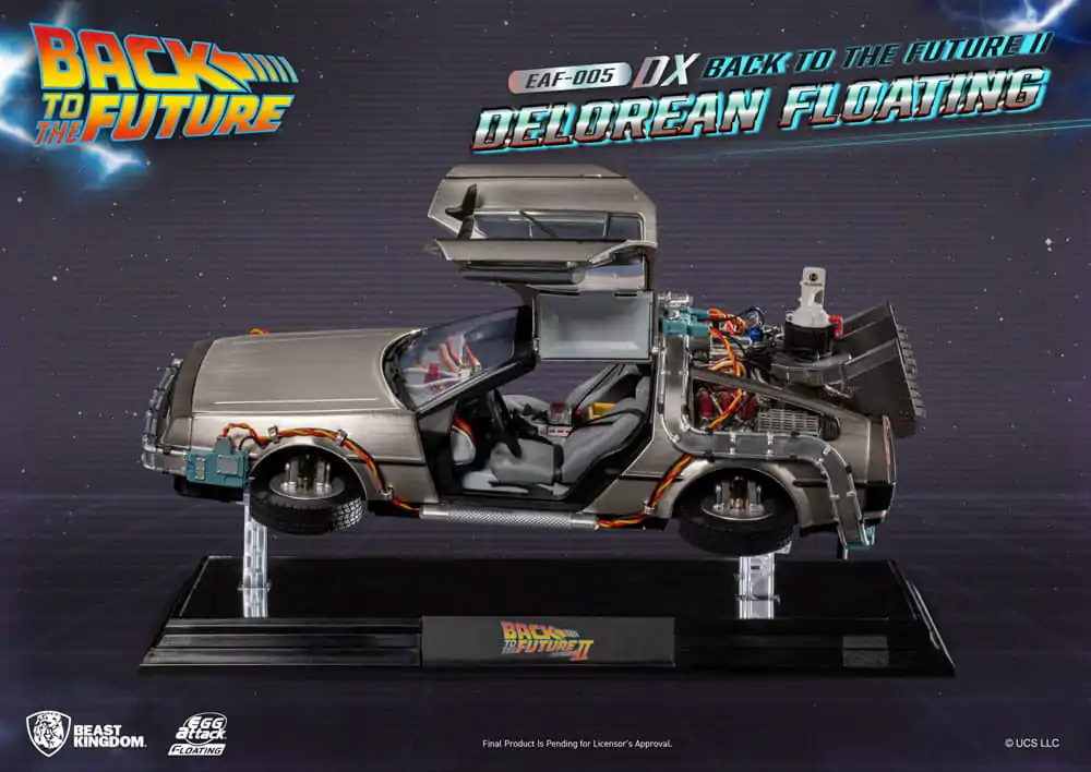 Back to the Future Egg Attack Floating Statue Back to the Future II DeLorean Deluxe Version 20 cm product photo