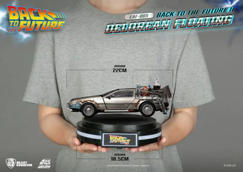 Back to the Future Egg Attack Floating Statue Back to the Future II DeLorean Standard Version 20 cm product photo