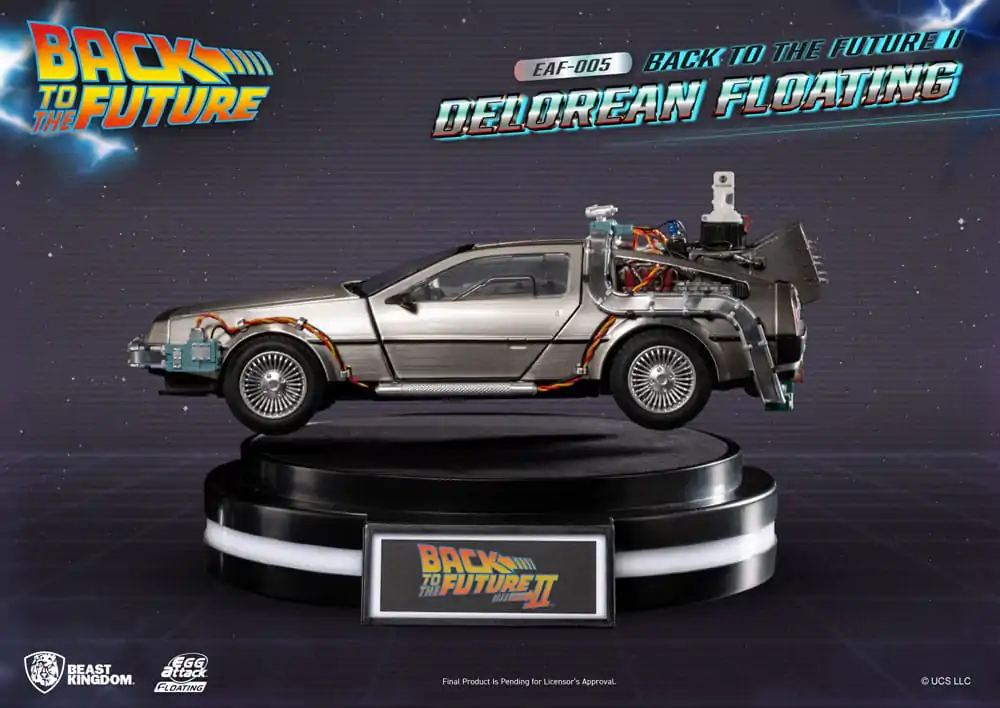 Back to the Future Egg Attack Floating Statue Back to the Future II DeLorean Standard Version 20 cm product photo