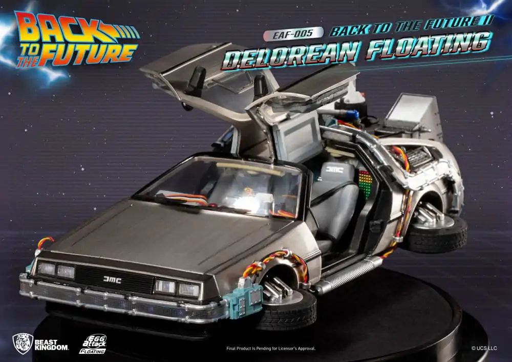 Back to the Future Egg Attack Floating Statue Back to the Future II DeLorean Standard Version 20 cm product photo