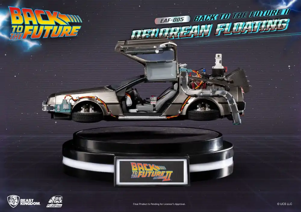 Back to the Future Egg Attack Floating Statue Back to the Future II DeLorean Standard Version 20 cm product photo