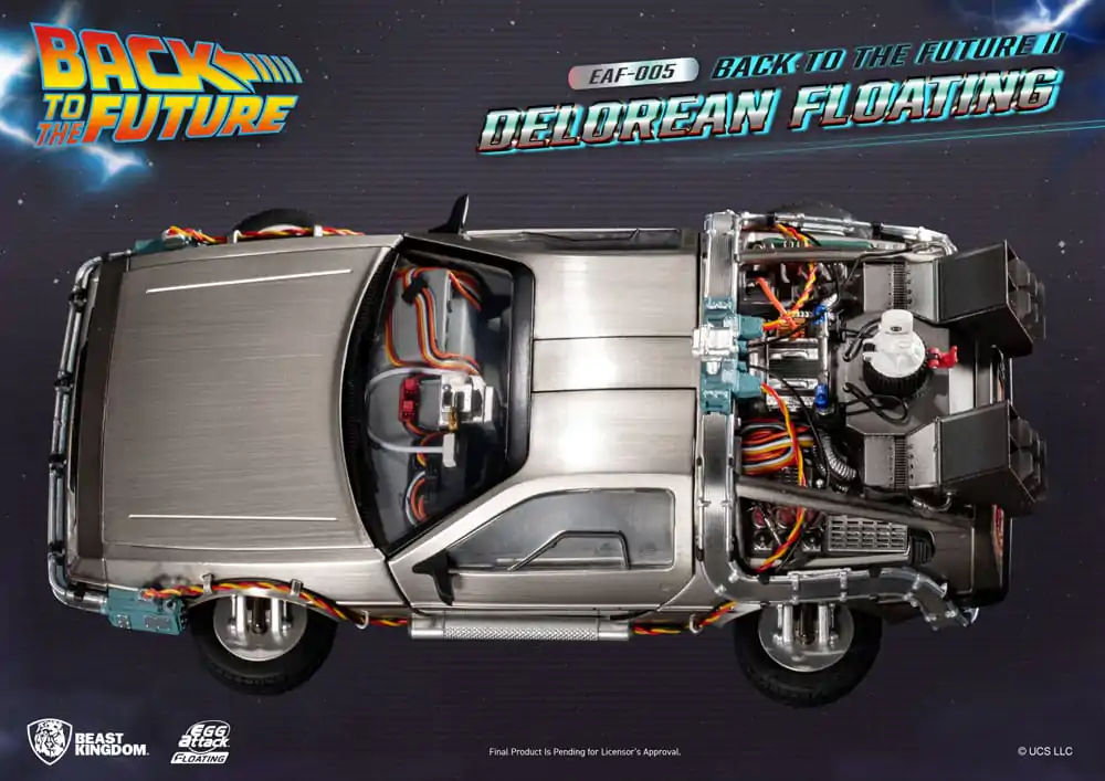 Back to the Future Egg Attack Floating Statue Back to the Future II DeLorean Standard Version 20 cm product photo