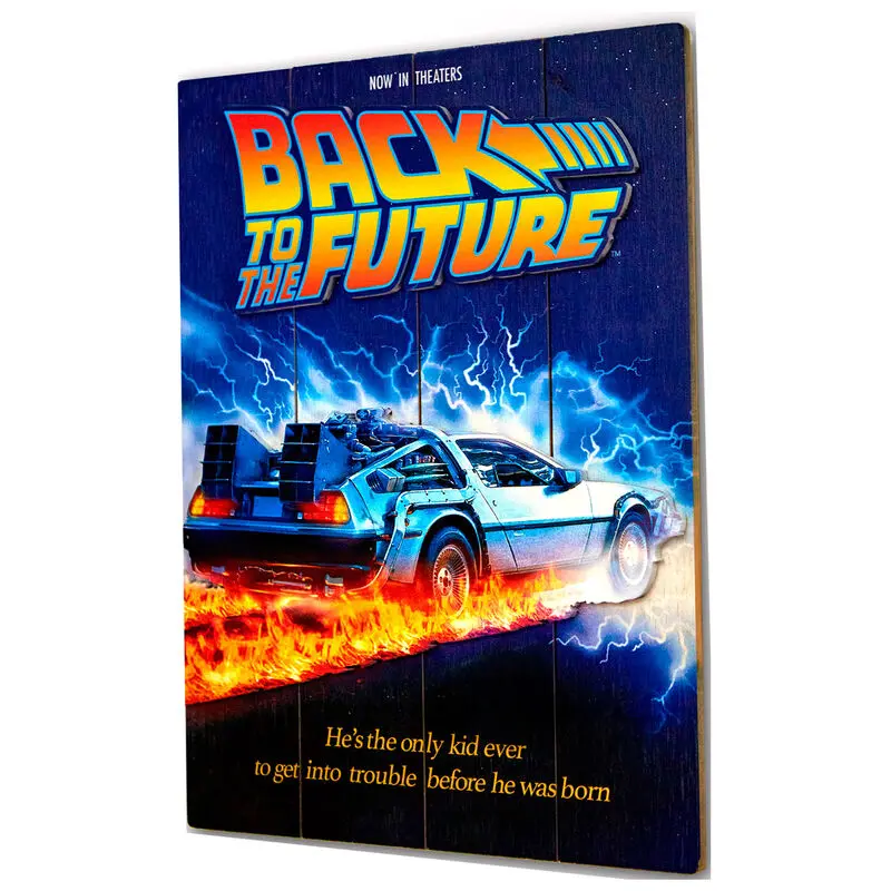 Back to the Future Woodart 3D Print wooden sign product photo