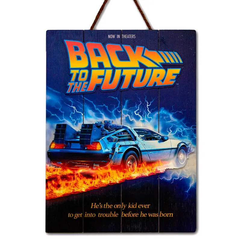 Back to the Future Woodart 3D Print wooden sign product photo