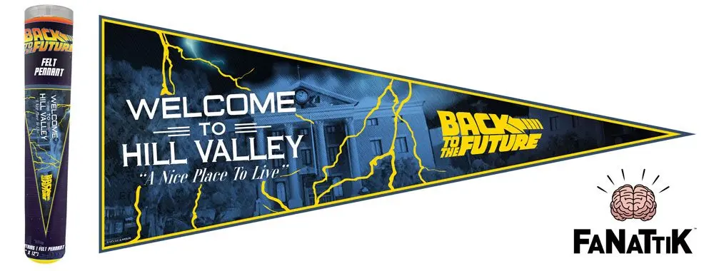 Back to the Future Felt Pennant Welcome To Hill Valley product photo