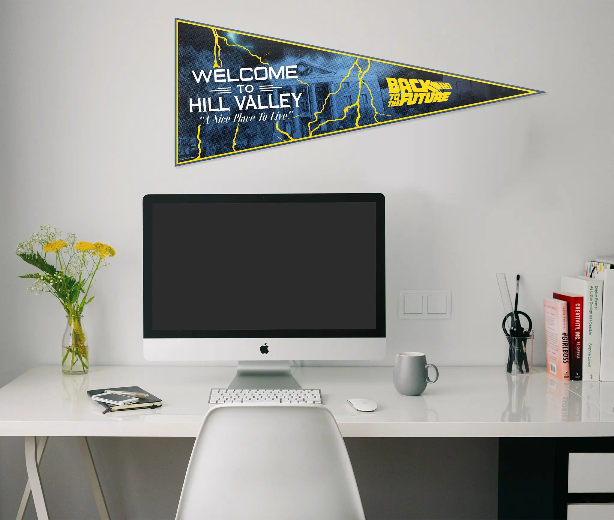 Back to the Future Felt Pennant Welcome To Hill Valley product photo