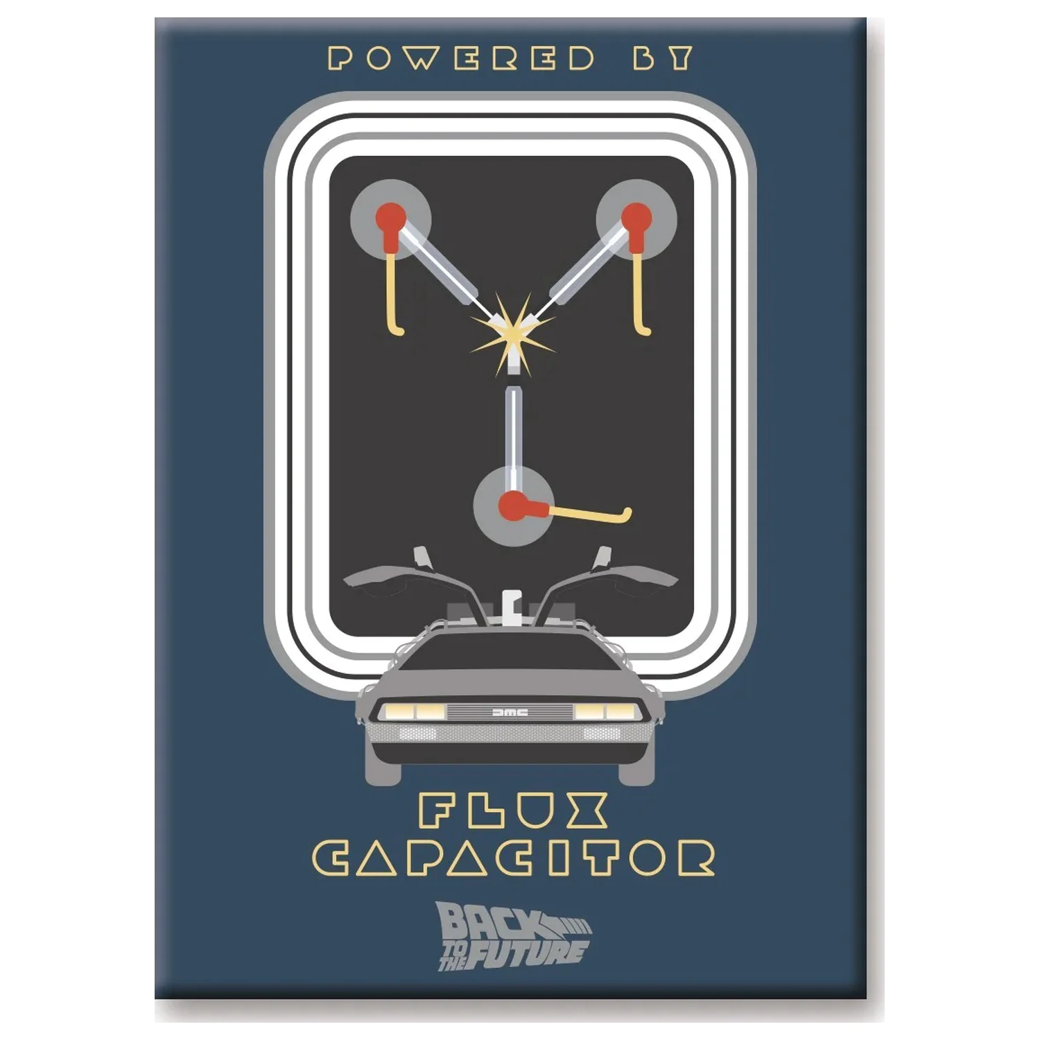 BACK TO THE FUTURE Flux Capacitor Magnet product photo