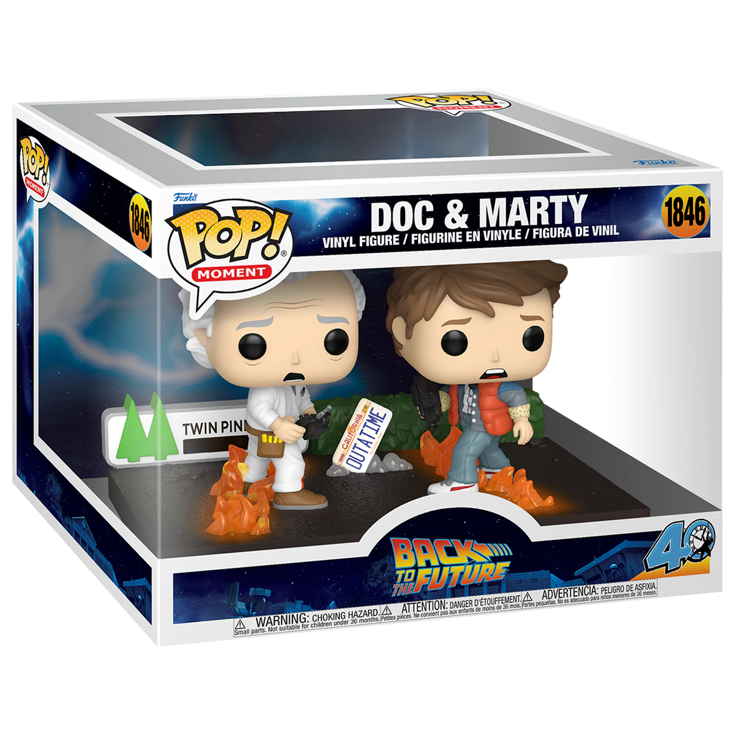 Back to the Future Funko POP Moments Vinyl Figures Doc&Marty 9 cm product photo