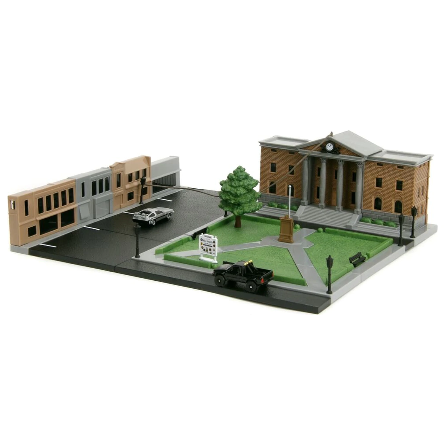 Back To The Future Hill Valley Courthouse Square diorama replica product photo