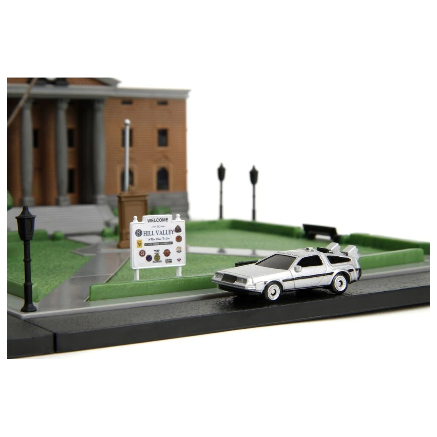 Back To The Future Hill Valley Courthouse Square diorama replica product photo