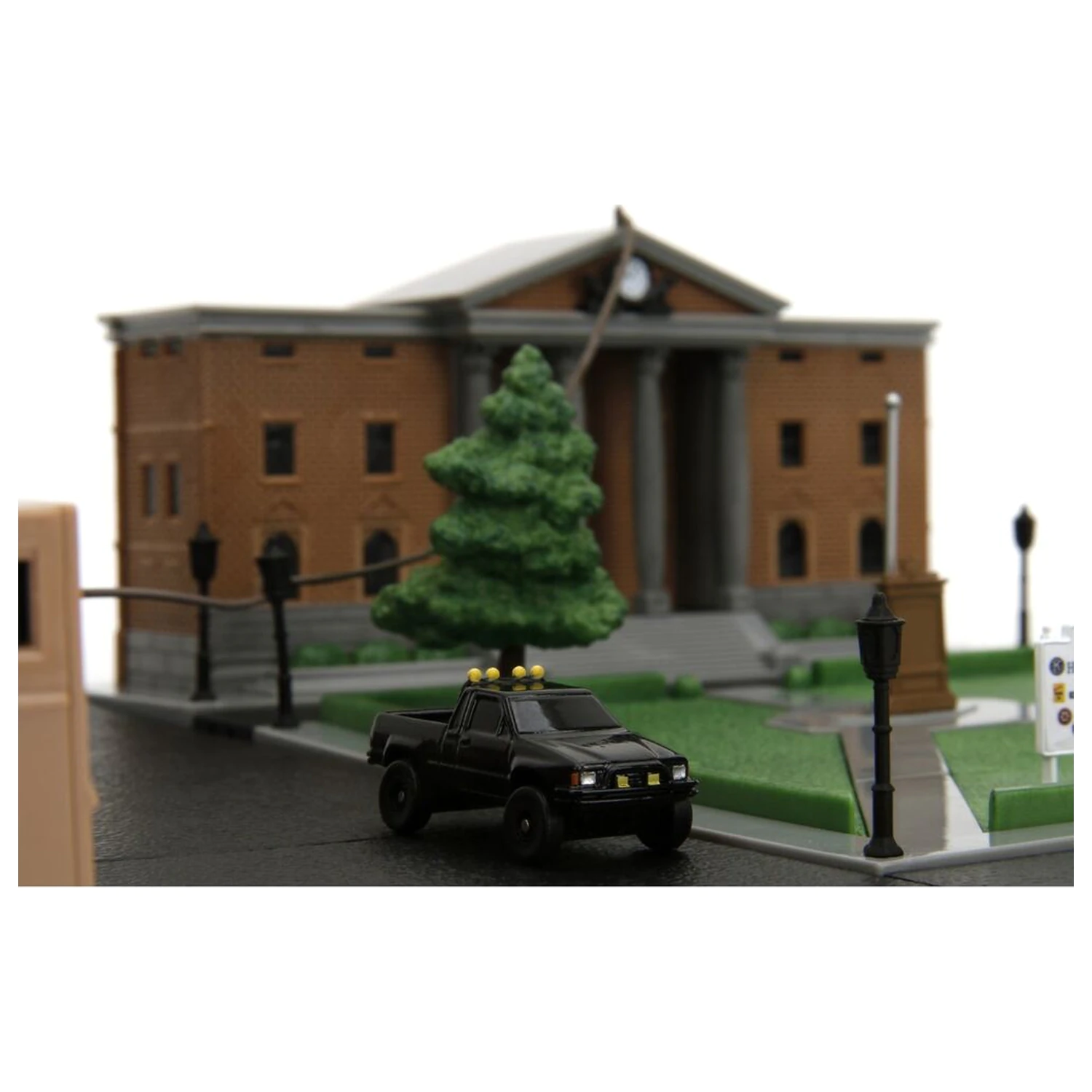 Back To The Future Hill Valley Courthouse Square diorama replica product photo