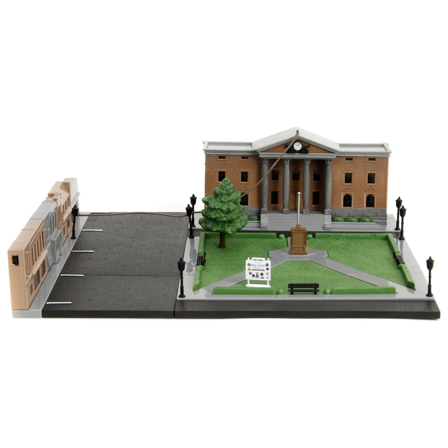 Back To The Future Hill Valley Courthouse Square diorama replica product photo