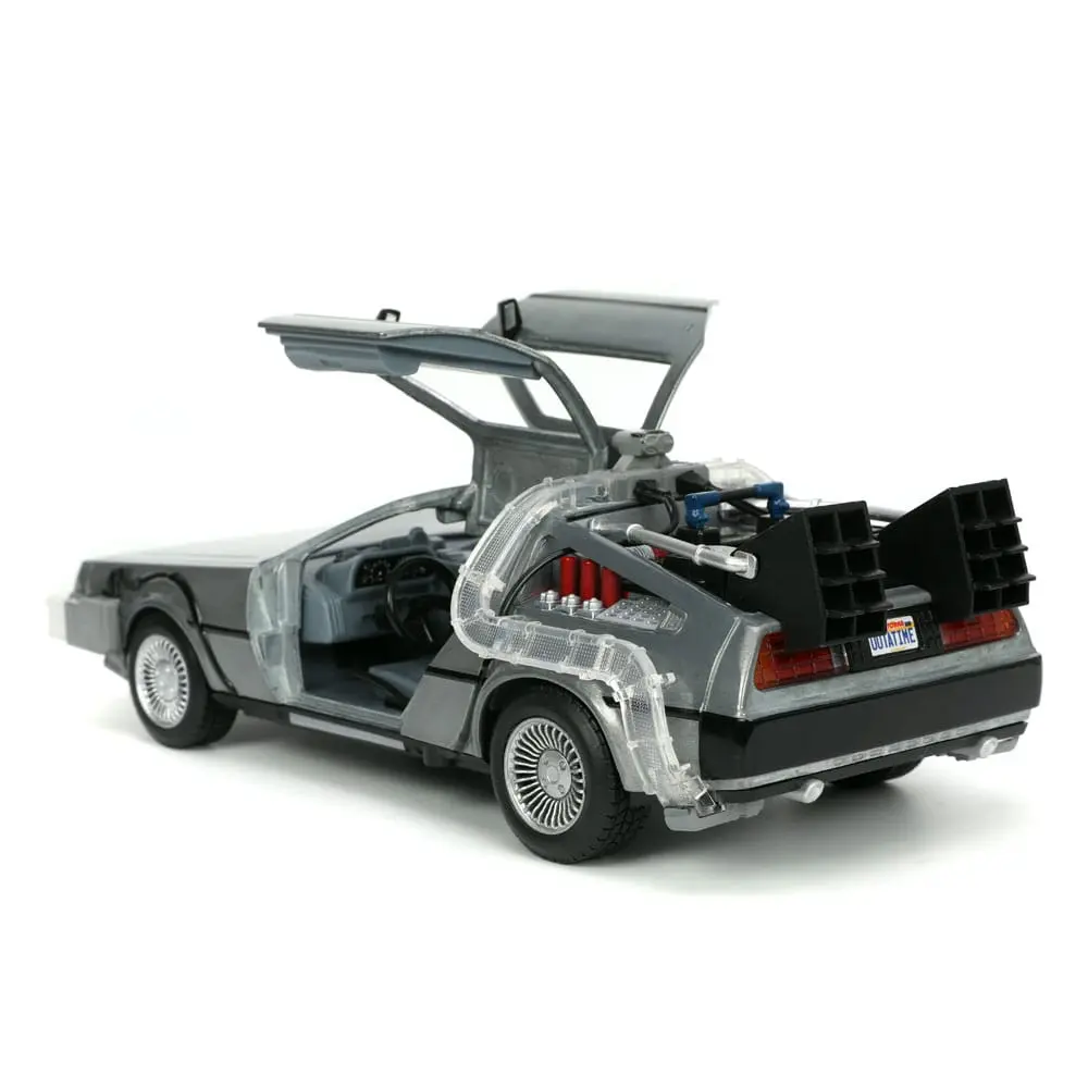 Back to the Future Hollywood Rides Diecast Model 1/24 Back to the Future 1 Time Machine termékfotó