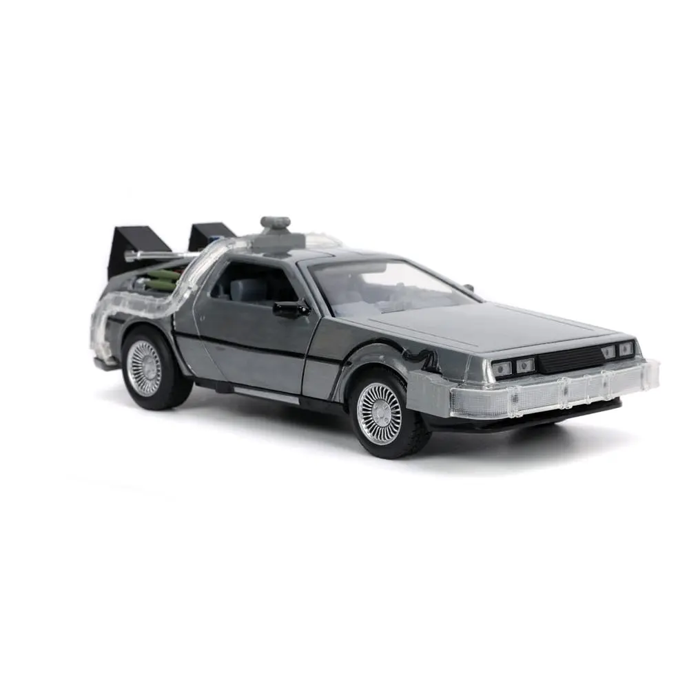 Back to the Future Hollywood Rides Diecast Model 1/24 Back to the Future 1 Time Machine termékfotó