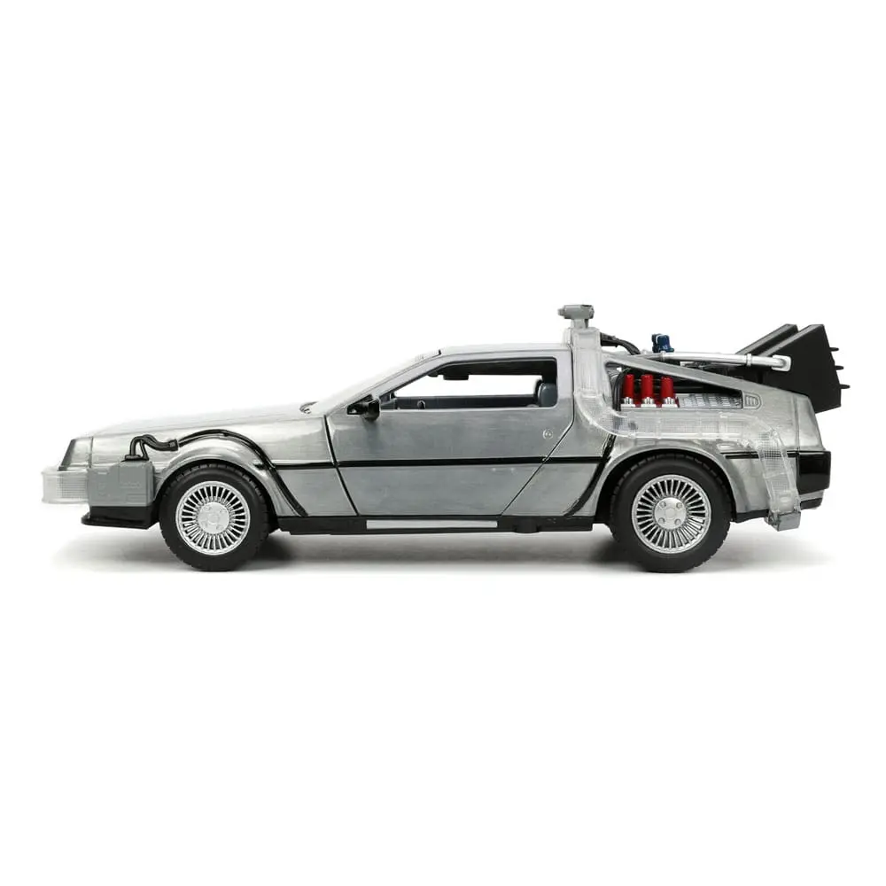 Back to the Future Hollywood Rides Diecast Model 1/24 Back to the Future 1 Time Machine termékfotó