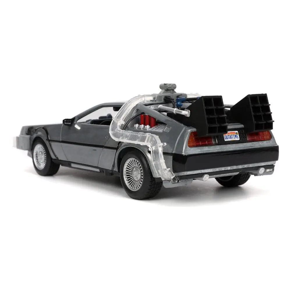 Back to the Future Hollywood Rides Diecast Model 1/24 Back to the Future 1 Time Machine termékfotó