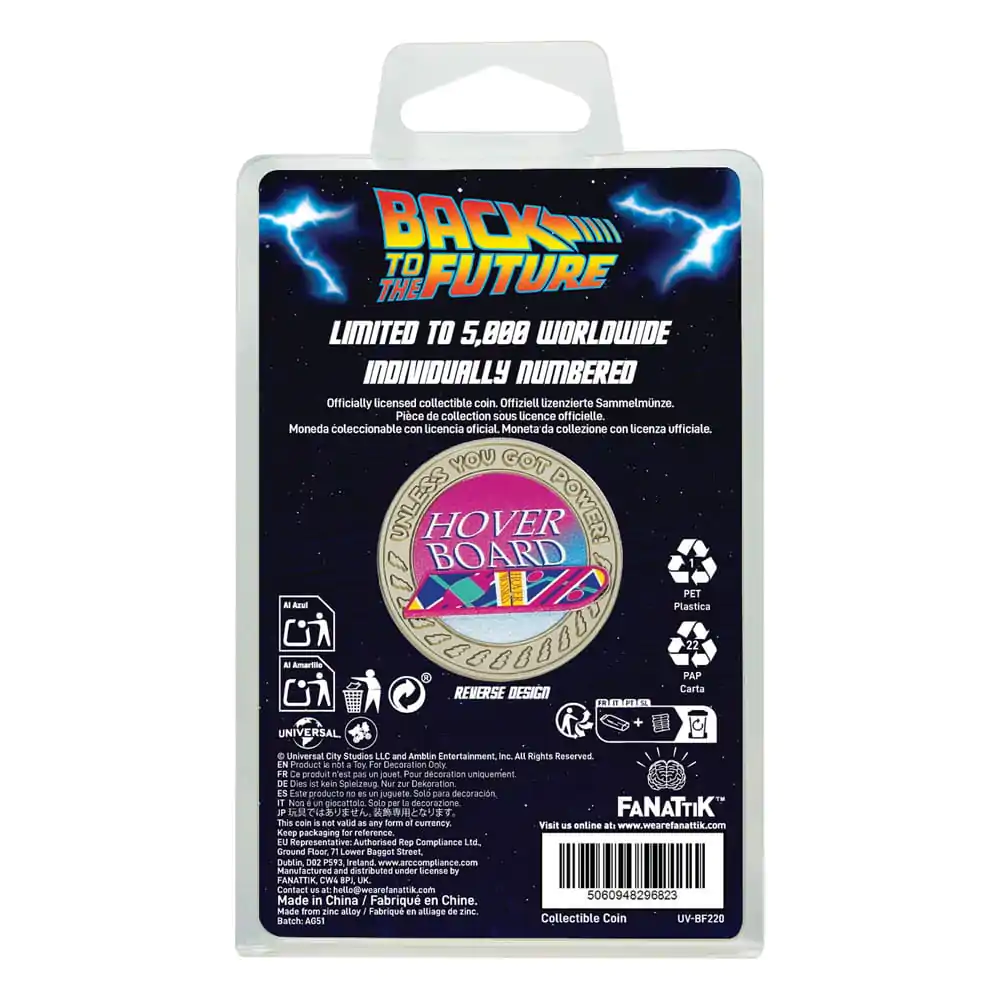 Back To The Future Collectable Coin Hoverboard Limited Edition product photo