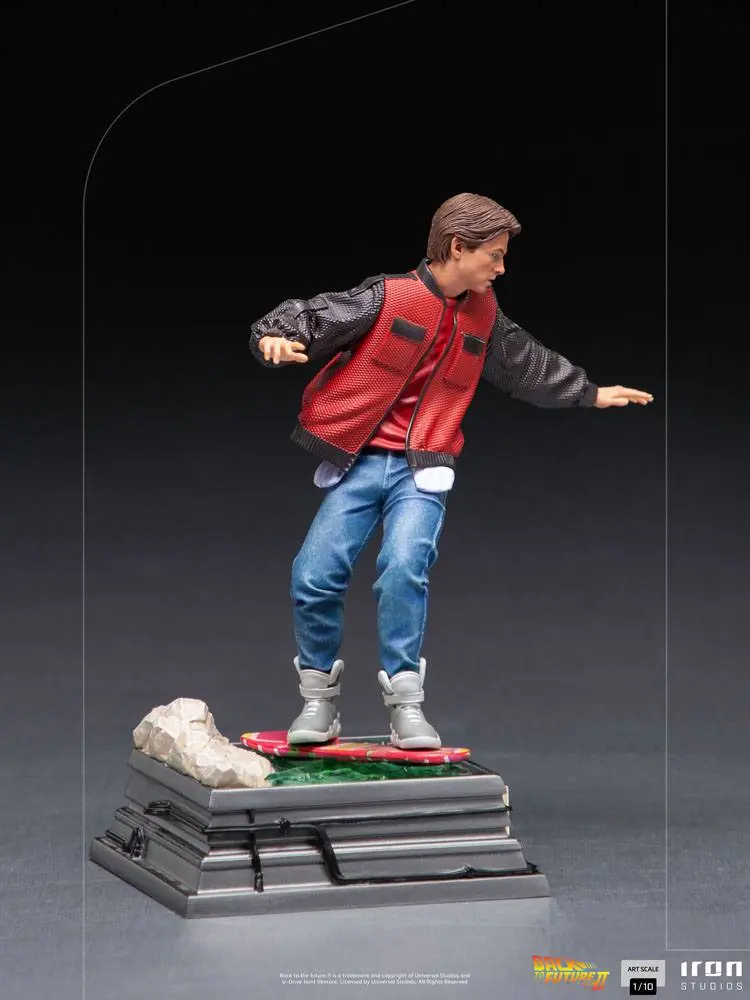 Back to the Future II Art Scale Statue 1/10 Marty McFly on Hoverboard 22 cm product photo