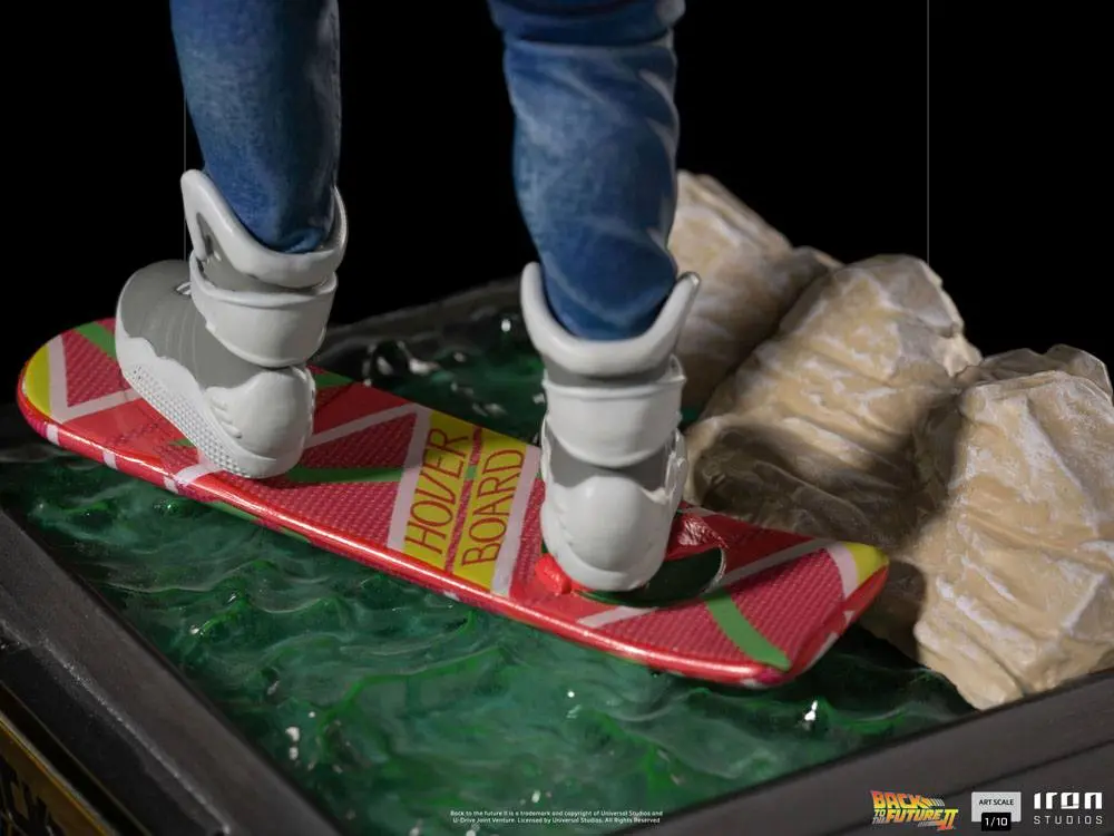 Back to the Future II Art Scale Statue 1/10 Marty McFly on Hoverboard 22 cm product photo