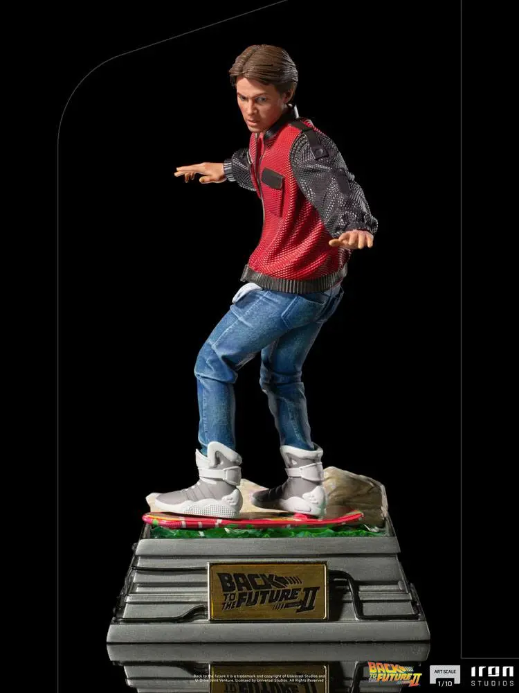 Back to the Future II Art Scale Statue 1/10 Marty McFly on Hoverboard 22 cm product photo