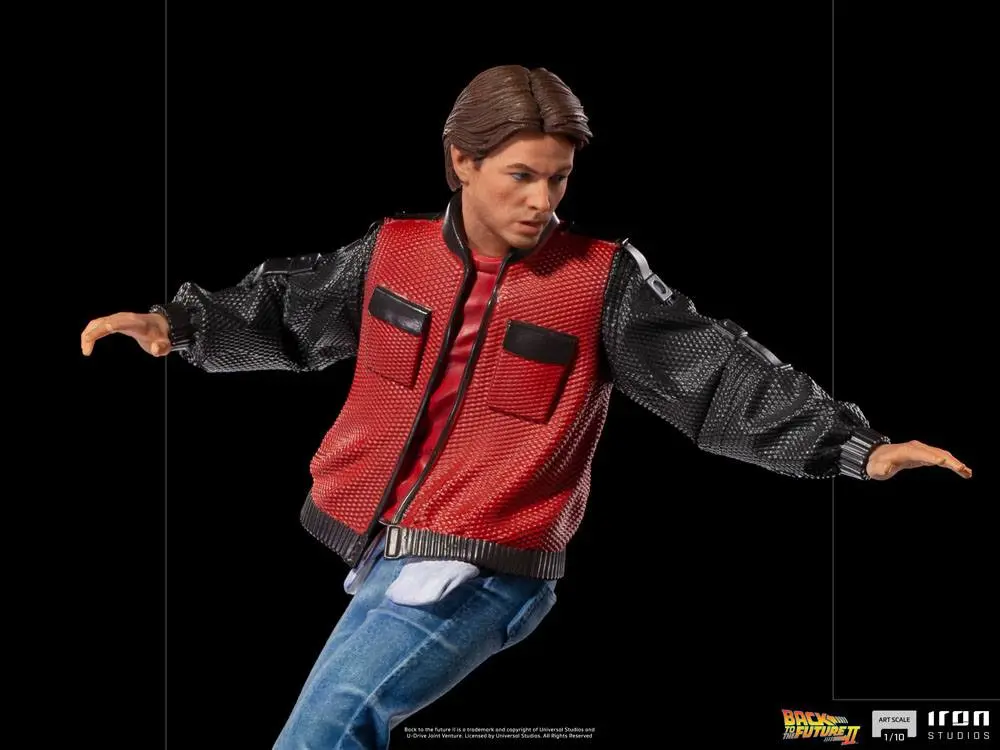 Back to the Future II Art Scale Statue 1/10 Marty McFly on Hoverboard 22 cm product photo