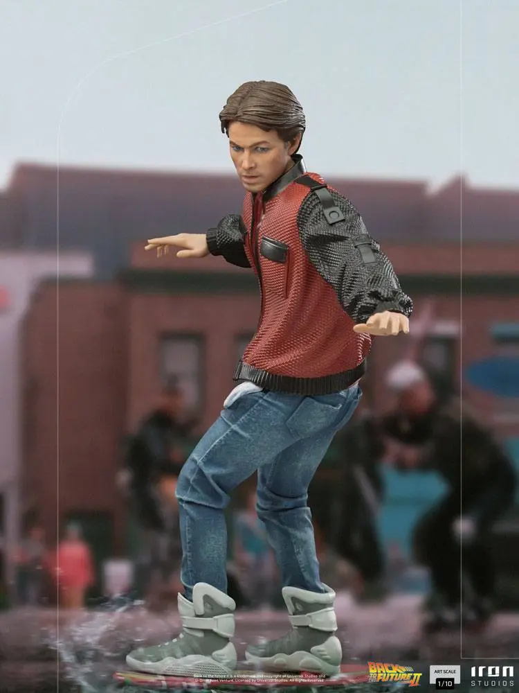 Back to the Future II Art Scale Statue 1/10 Marty McFly on Hoverboard 22 cm product photo
