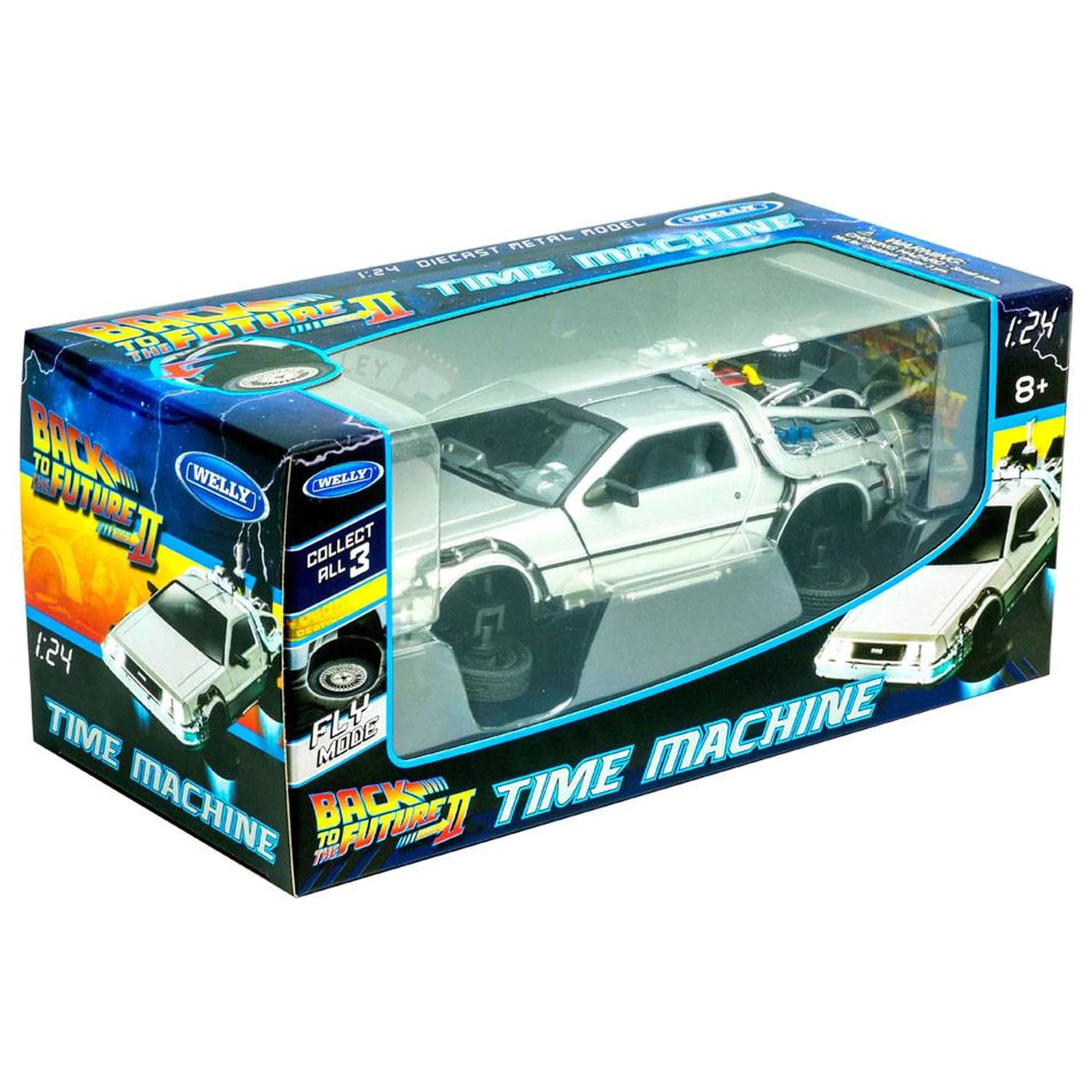 Back to the Future II Diecast Model 1/24 ´81 DeLorean LK Coupe Fly Wheel product photo