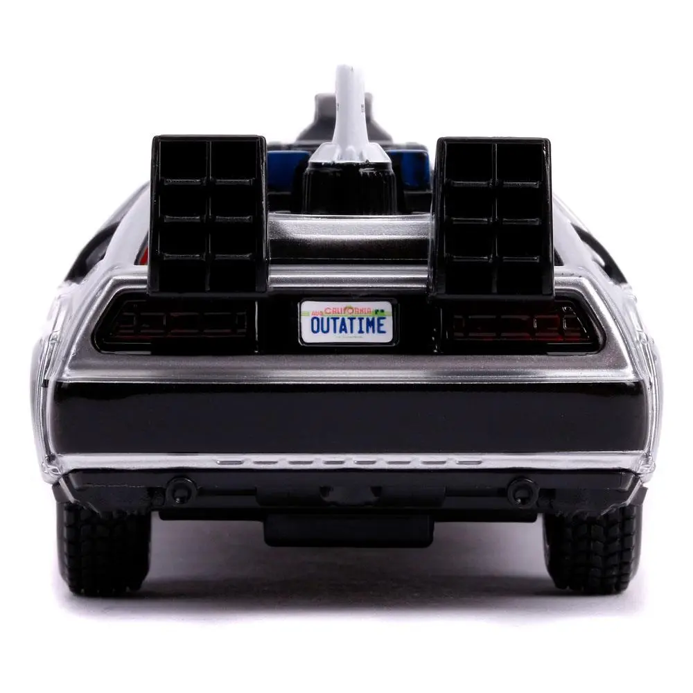 Back to the Future II Hollywood Rides Diecast Model 1/32 DeLorean Time Machine product photo