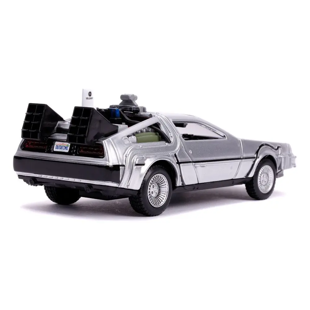 Back to the Future II Hollywood Rides Diecast Model 1/32 DeLorean Time Machine product photo