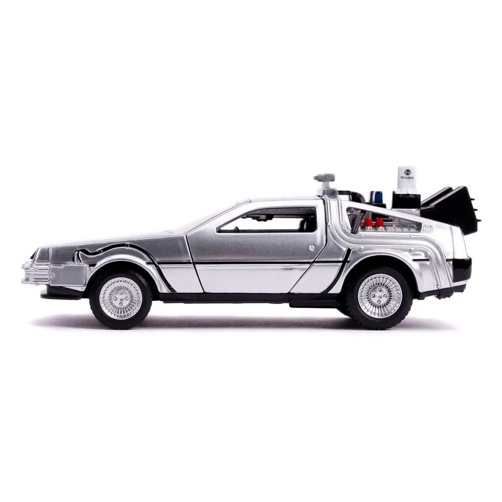 Back to the Future II Hollywood Rides Diecast Model 1/32 DeLorean Time Machine product photo