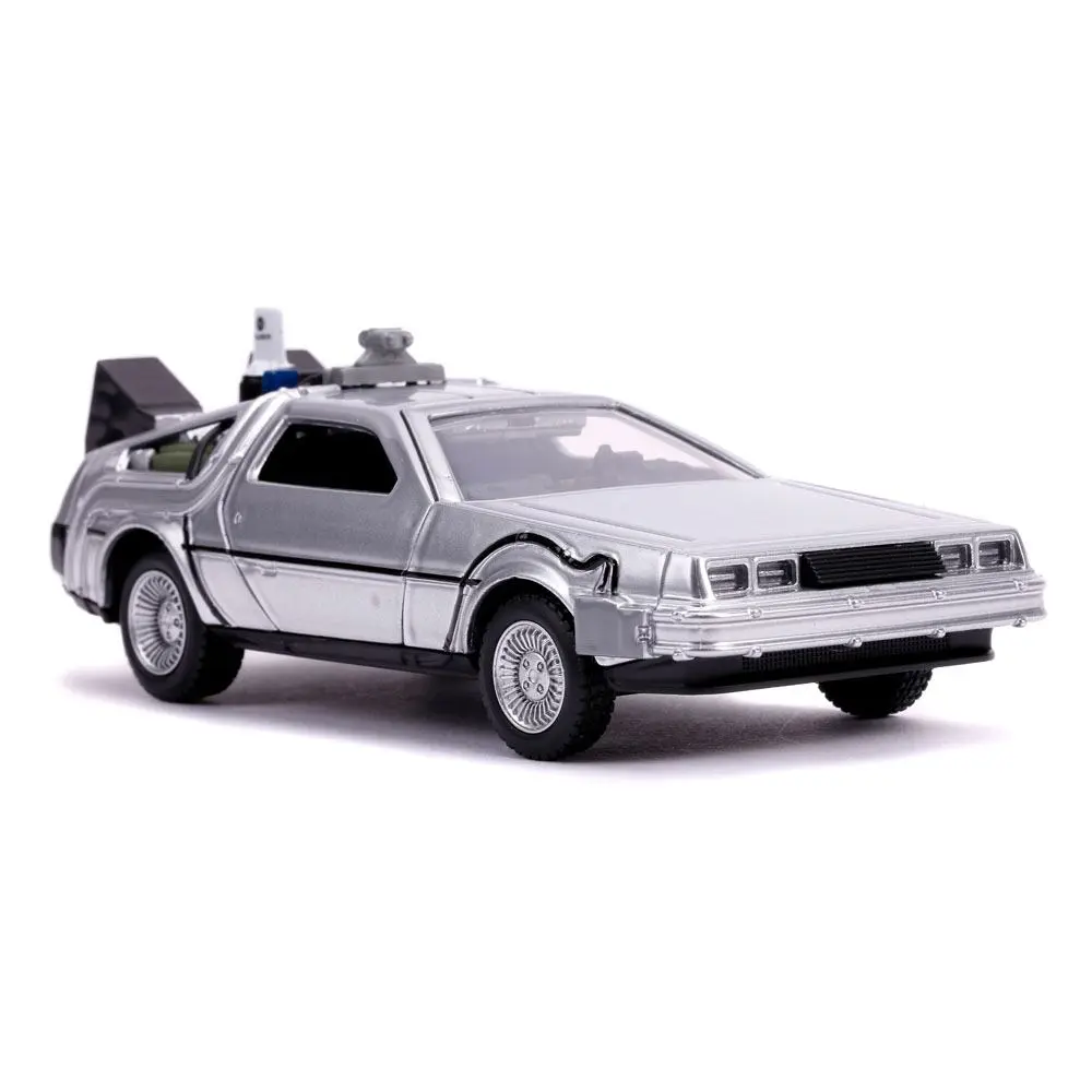 Back to the Future II Hollywood Rides Diecast Model 1/32 DeLorean Time Machine product photo