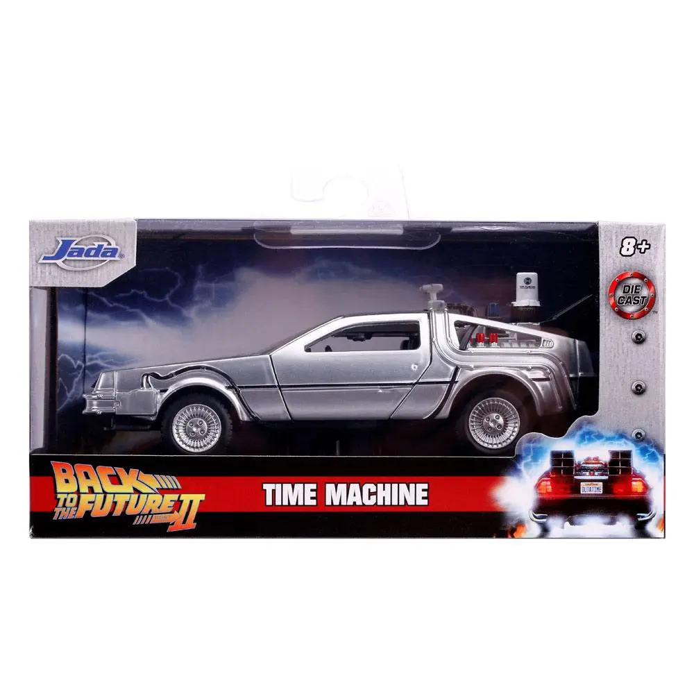 Back to the Future II Hollywood Rides Diecast Model 1/32 DeLorean Time Machine termékfotó