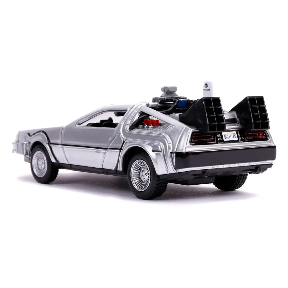 Back to the Future II Hollywood Rides Diecast Model 1/32 DeLorean Time Machine termékfotó