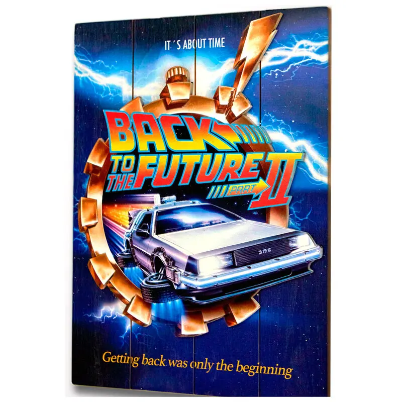Back to the Future 2 WoodArts 3D Wooden Wall Art It's about time 30 x 40 cm product photo