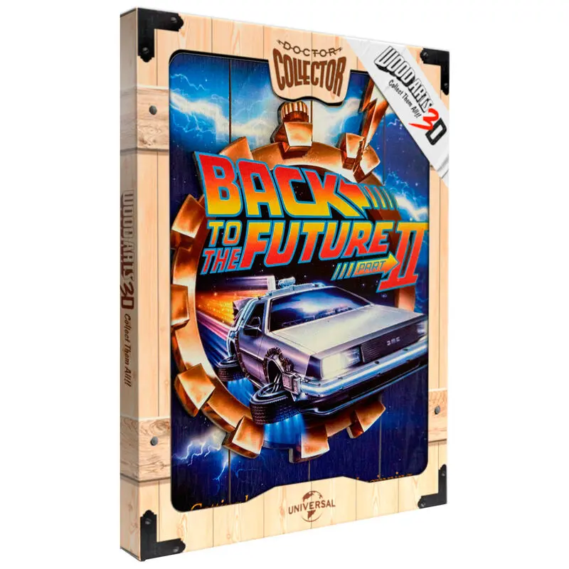 Back to the Future 2 WoodArts 3D Wooden Wall Art It's about time 30 x 40 cm product photo