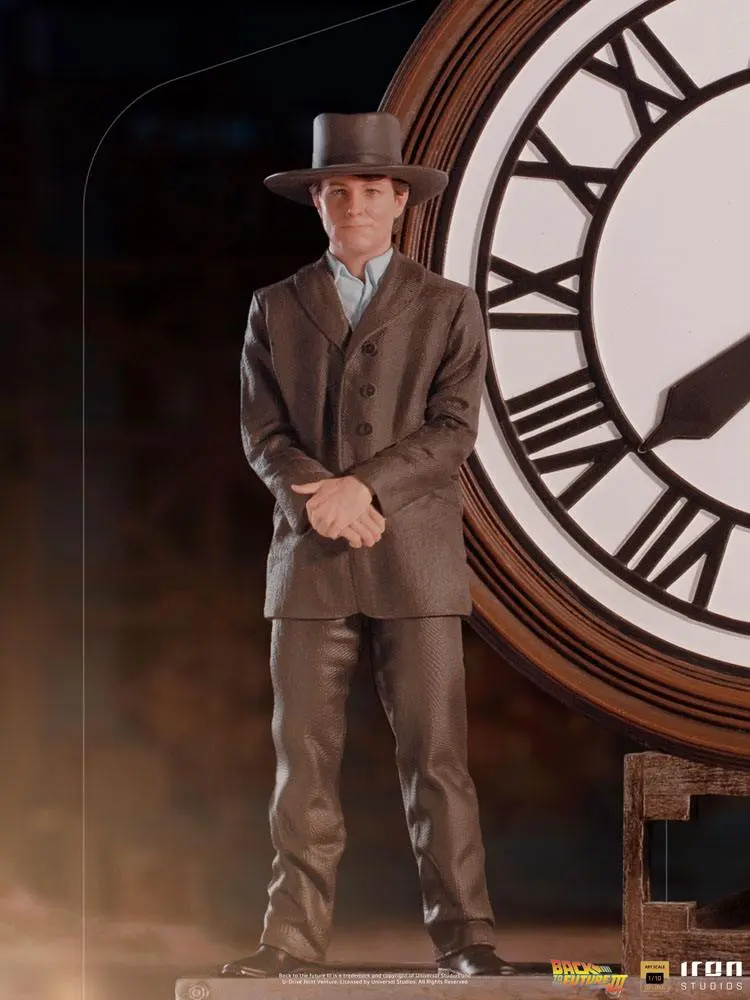 Back to the Future III Deluxe Art Scale Statue 1/10 Marty and Doc at the Clock 30 cm product photo