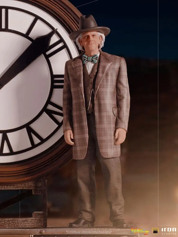 Back to the Future III Deluxe Art Scale Statue 1/10 Marty and Doc at the Clock 30 cm product photo