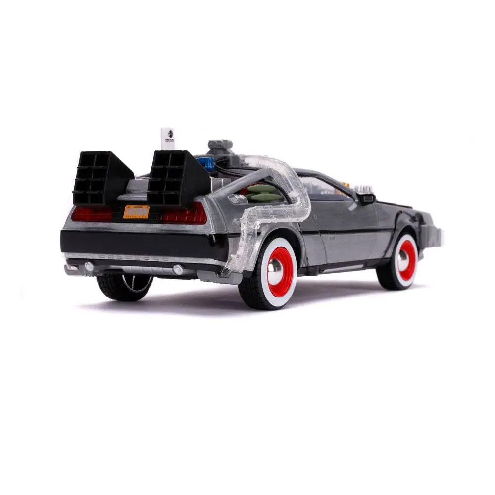 Back to the Future III Hollywood Rides Diecast Model 1/24 DeLorean Time Machine termékfotó