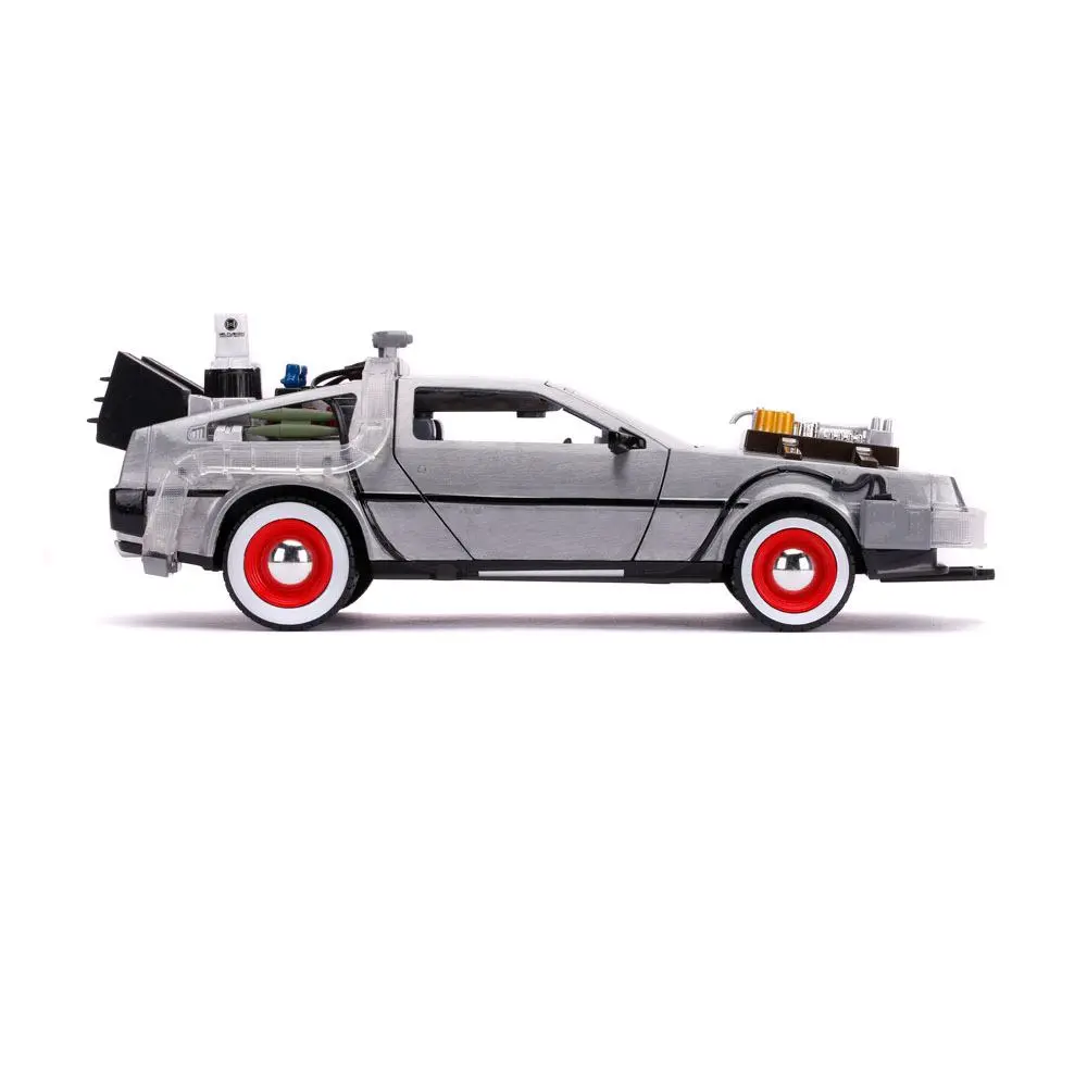 Back to the Future III Hollywood Rides Diecast Model 1/24 DeLorean Time Machine termékfotó