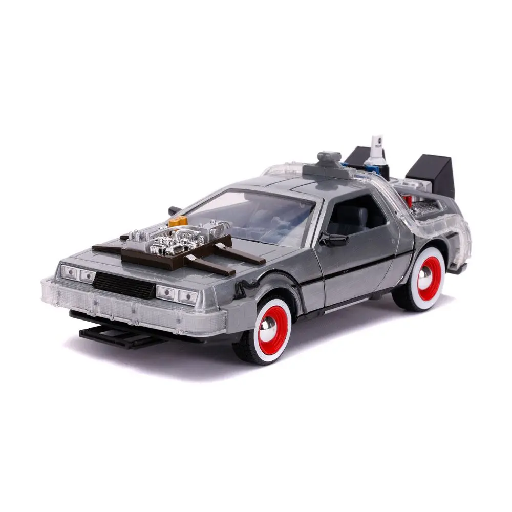 Back to the Future III Hollywood Rides Diecast Model 1/24 DeLorean Time Machine termékfotó