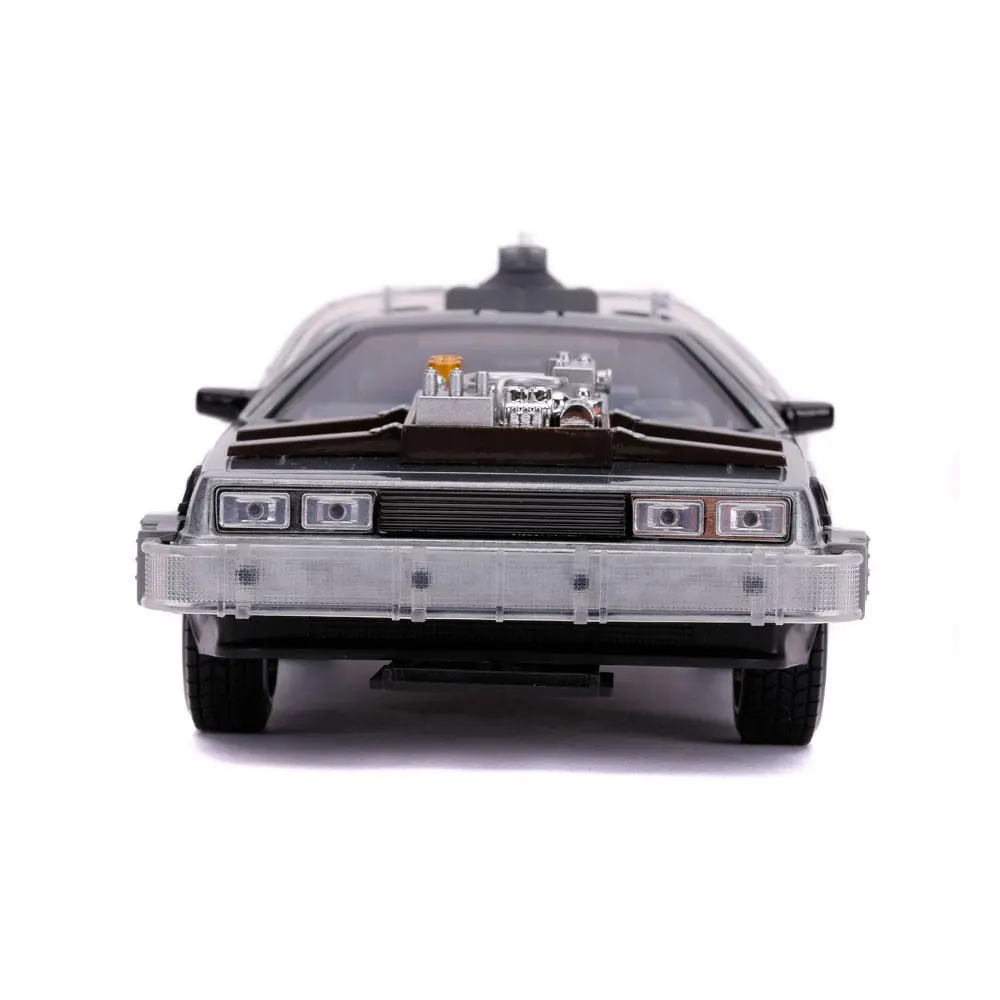 Back to the Future III Hollywood Rides Diecast Model 1/24 DeLorean Time Machine termékfotó