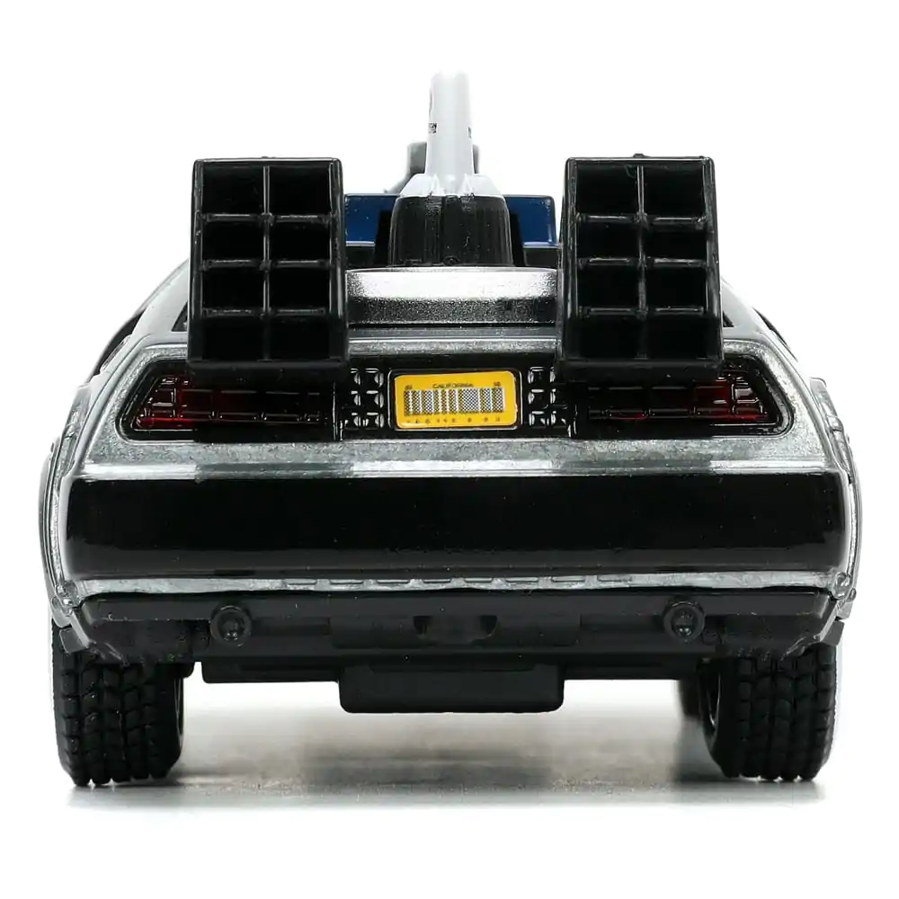 Back to the Future III Hollywood Rides Diecast Model 1/32 DeLorean Time Machine Free Rolling product photo