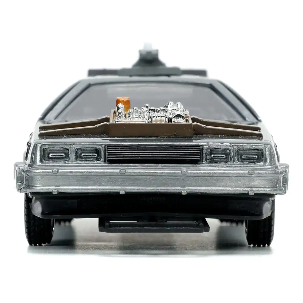 Back to the Future III Hollywood Rides Diecast Model 1/32 DeLorean Time Machine Free Rolling product photo